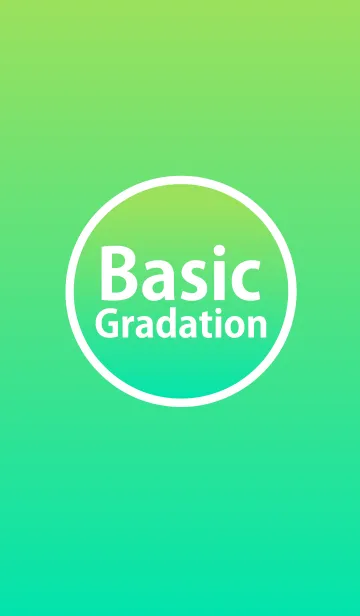 [LINE着せ替え] Basic Gradation Greenの画像1