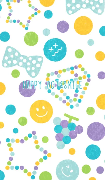 [LINE着せ替え] ハッピー ドット＆スマイル 2の画像1