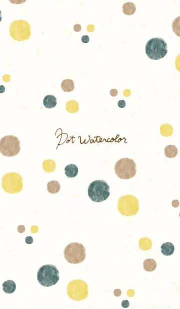 [LINE着せ替え] ドットウォーターカラー6の画像1