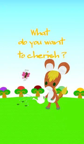 [LINE着せ替え] cute donkey and butterflyの画像1