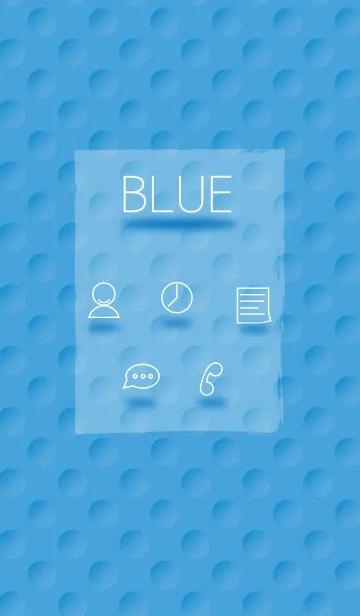 [LINE着せ替え] シンプルな青いドット柄の画像1