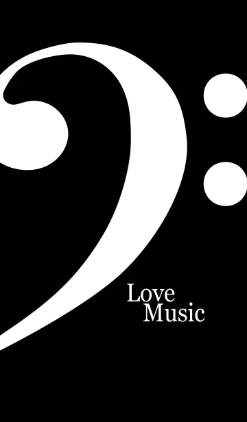 [LINE着せ替え] Love Music -black ＆ white-の画像1