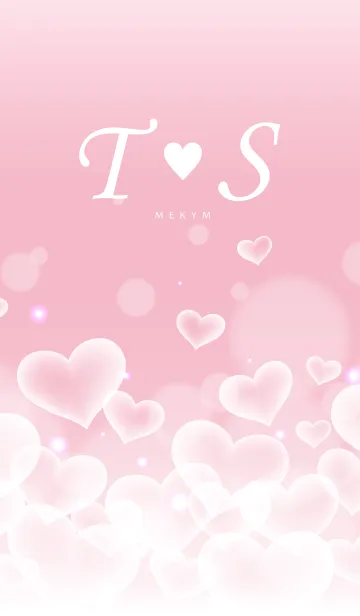 [LINE着せ替え] Initial -T＆S- Heart cloudの画像1