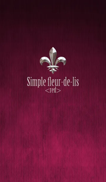 Simple fleur-de-lis <red>の着せ替えメイン画像