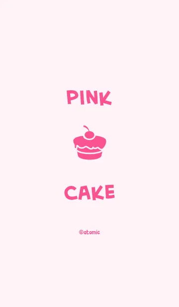 [LINE着せ替え] シンプル ケーキ <ピンクマニア>の画像1