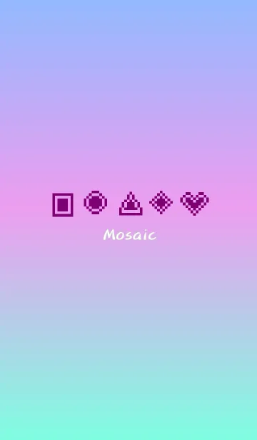[LINE着せ替え] Mosaic(Purple)の画像1