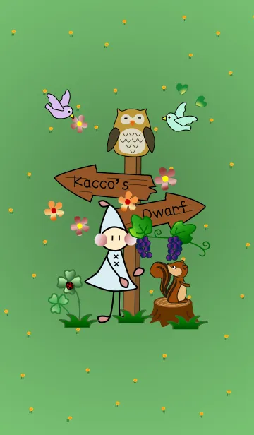 [LINE着せ替え] kaccoの小人さん ”Wood"の画像1