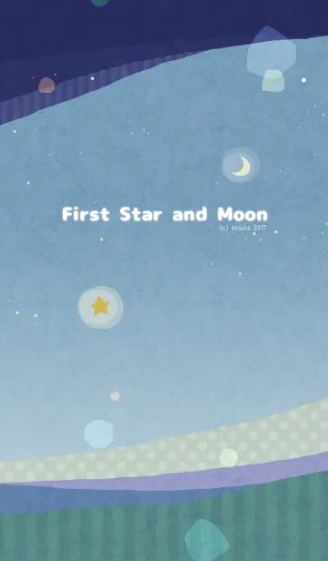 [LINE着せ替え] いちばん星とお月さまの画像1