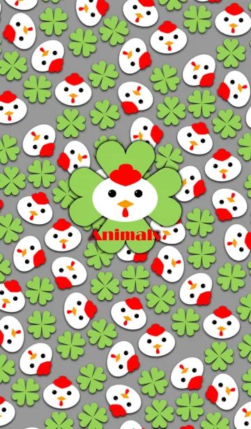 [LINE着せ替え] アニマルズ -White chicken-の画像1