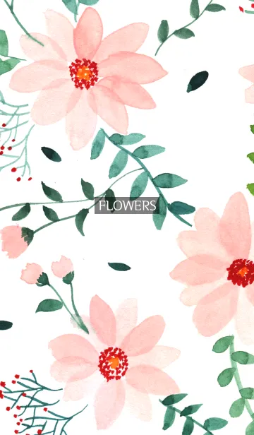 [LINE着せ替え] water color flowers_214の画像1