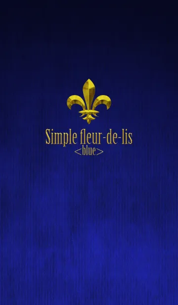 [LINE着せ替え] Simple fleur-de-lis <blue>の画像1