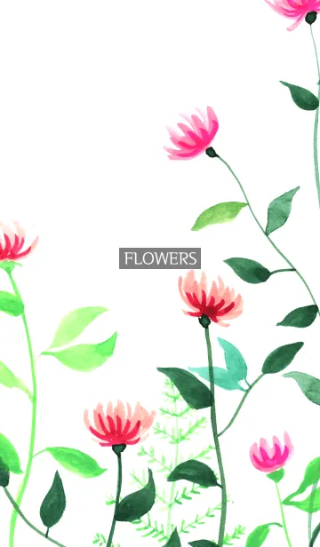 [LINE着せ替え] water color flowers_215の画像1