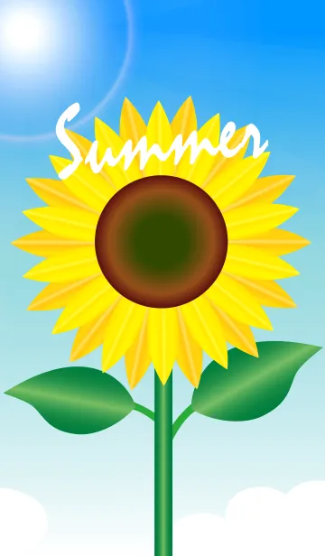 [LINE着せ替え] 夏のひまわりの画像1