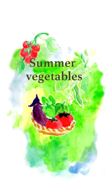[LINE着せ替え] 夏野菜の画像1