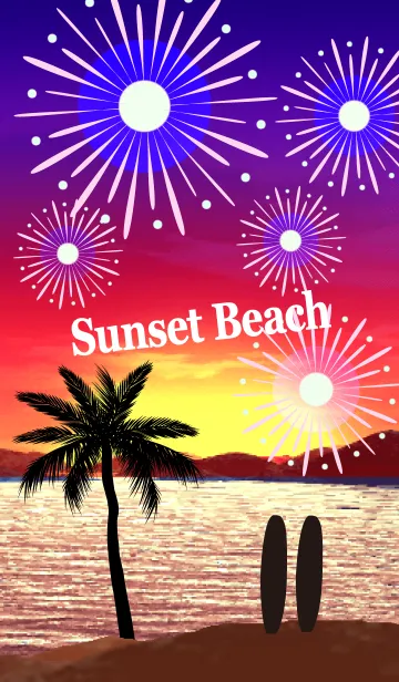 [LINE着せ替え] SUNSET BEACH 8の画像1