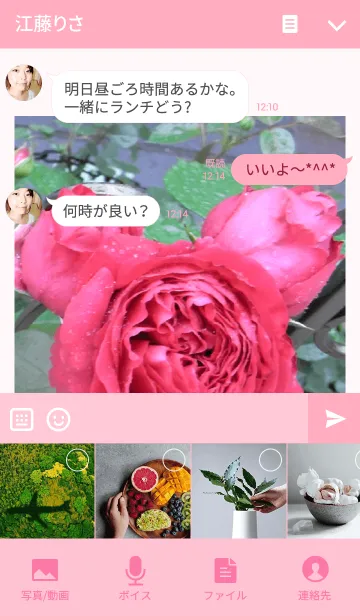 [LINE着せ替え] My garden, My rose_Rouge Pierre_3の画像4