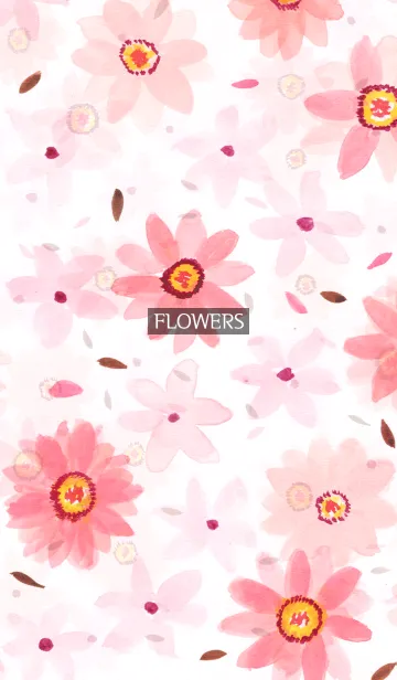 [LINE着せ替え] water color flowers_218の画像1