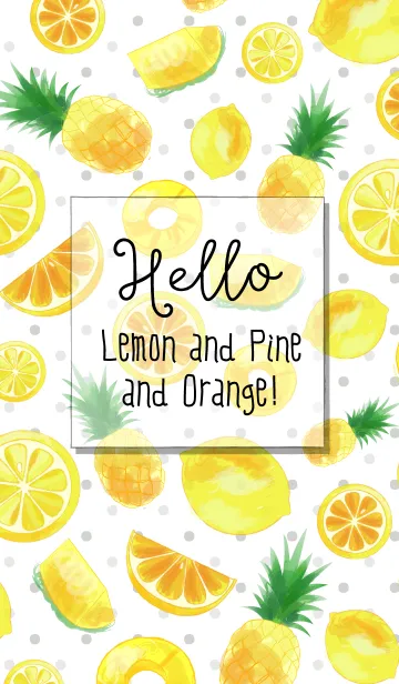 [LINE着せ替え] Lemon＆Pine＆Orange！の画像1