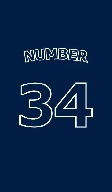 [LINE着せ替え] Number 34の画像1