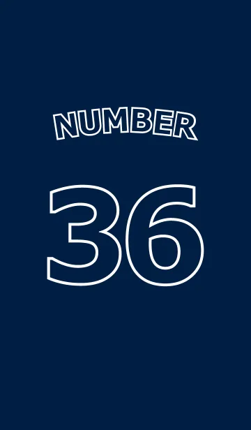 [LINE着せ替え] Number 36の画像1