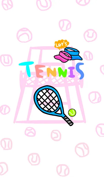 Let's tennis！-pink-の着せ替えメイン画像