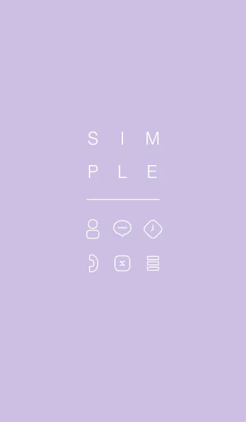 SIMPLE / パープルの着せ替えメイン画像