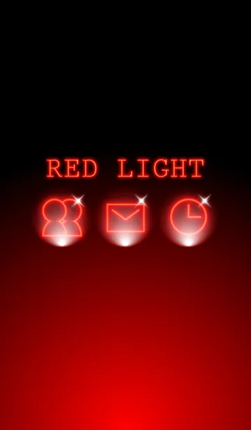 [LINE着せ替え] RED LIGHT NEONの画像1