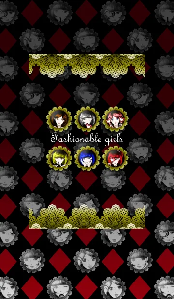 Fashionable girlsのLINE着せ替え