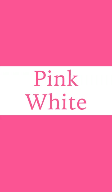 [LINE着せ替え] ピンク ＆ ホワイトシンプルの画像1