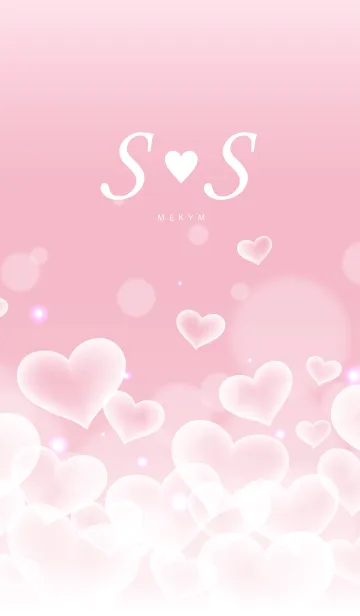 [LINE着せ替え] Initial -S＆S- Heart cloudの画像1