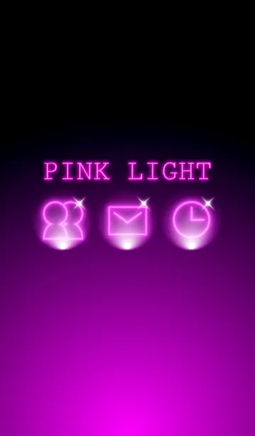[LINE着せ替え] PINK LIGHT NEONの画像1