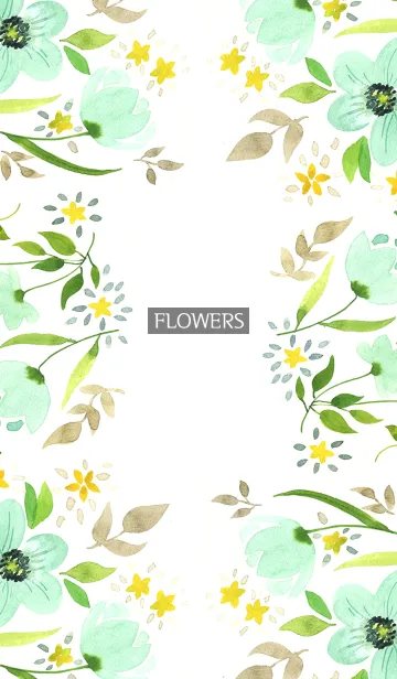 [LINE着せ替え] water color flowers_217の画像1