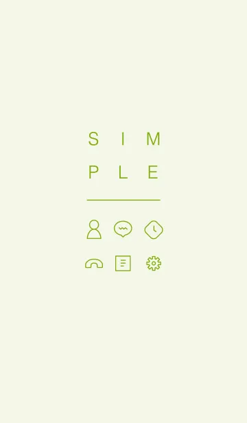 SIMPLE / ライトグリーンの着せ替えメイン画像