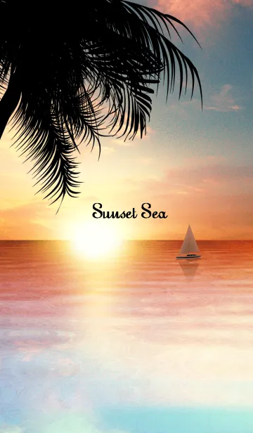 [LINE着せ替え] Sunset Seaの画像1