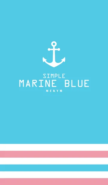 [LINE着せ替え] SIMPLE MARINE BLUE 2の画像1