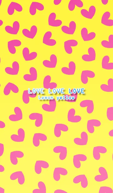 LOVE LOVE LOVE レモンイエローの着せ替えメイン画像