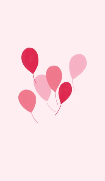 [LINE着せ替え] Beautiful PINK Balloons Summer of Loveの画像1