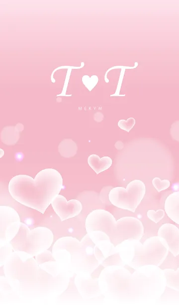 [LINE着せ替え] Initial -T＆T- Heart cloudの画像1