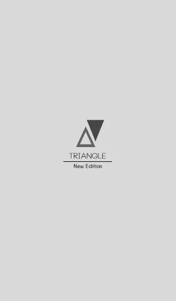 [LINE着せ替え] Triangle Plain Grey - New Editionの画像1
