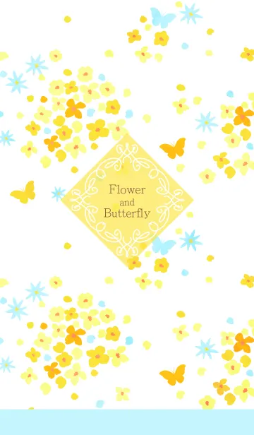 [LINE着せ替え] -Flower and Butterfly-の画像1