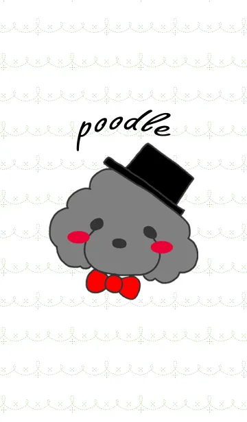 [LINE着せ替え] 黒プードルメイちゃんと亀さんの画像1