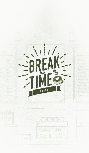 [LINE着せ替え] BreakTime(OLIVE)の画像1