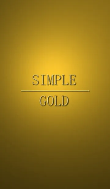[LINE着せ替え] シンプル・ゴールドの画像1