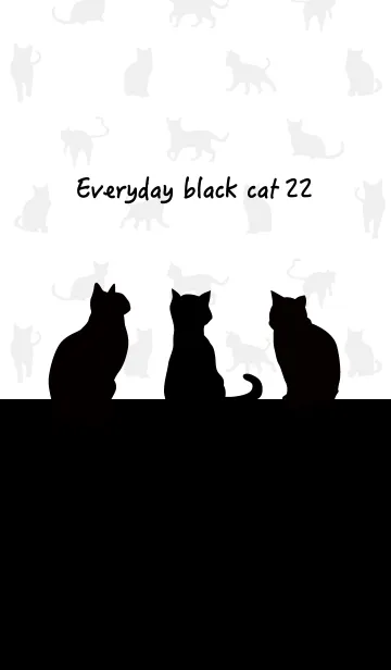 [LINE着せ替え] 黒猫の日常22の画像1