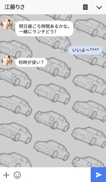 [LINE着せ替え] Life with cars (silver)ver.2の画像3
