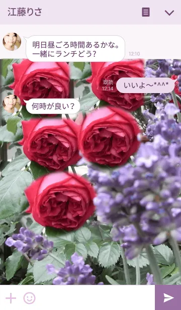 [LINE着せ替え] My garden, My rose_Rouge Pierre_2の画像3