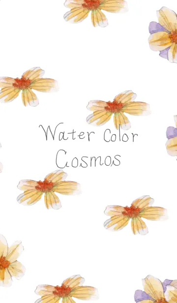[LINE着せ替え] water color cosmosの画像1