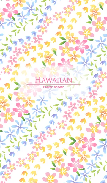 [LINE着せ替え] Hawaiian Flower Showerの画像1