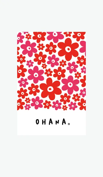 ohana 赤 シンプルver.の着せ替えメイン画像