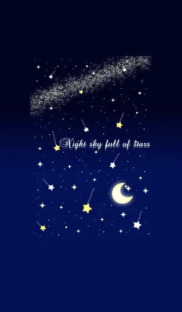[LINE着せ替え] Night sky full of starsの画像1